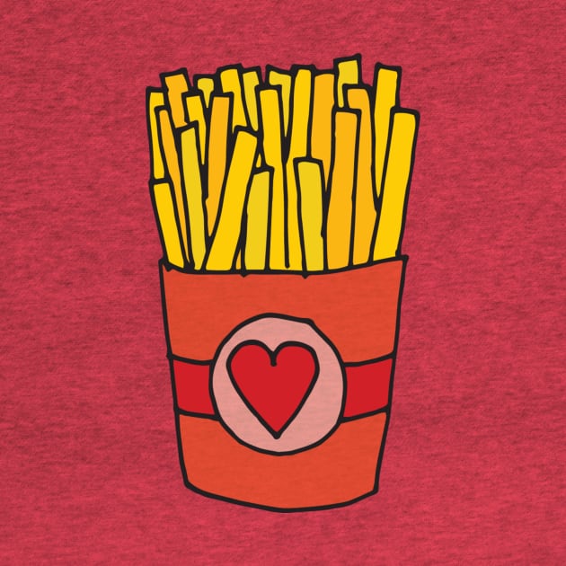 Fry Day I'm in Love | French Fries in a Heart Box by gloobella